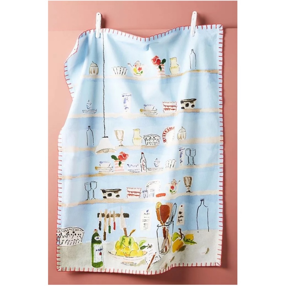 Bella Foster Shelfie Dish Towel Anthropologie NWT - Picture 16 of 16